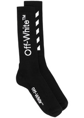 Off-White mid-length logo socks