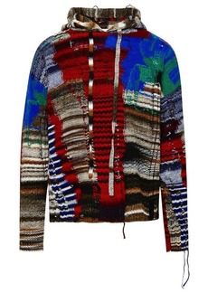 Off-White MULTICOLOR WOOL BLEND CHAOS TAB SWEATER