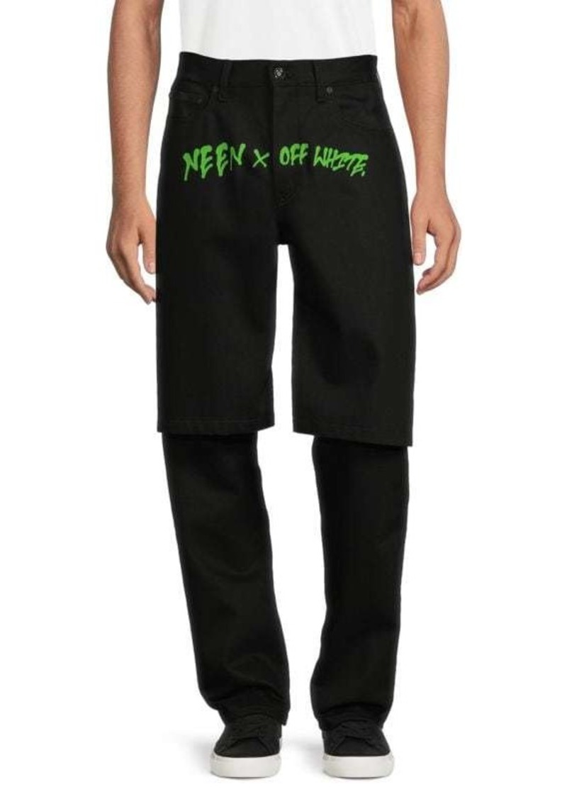 Off-White Need High Rise Double Skate Jeans