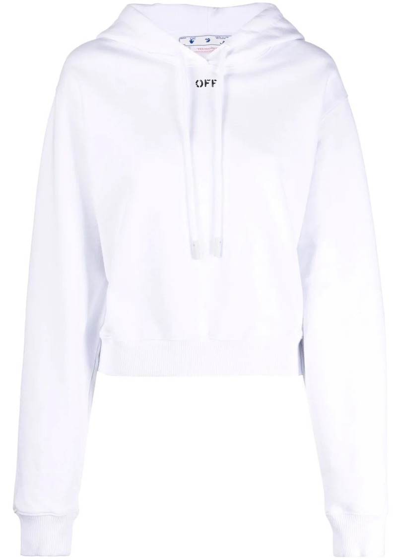 Off-White Off-stamp cropped hoodie