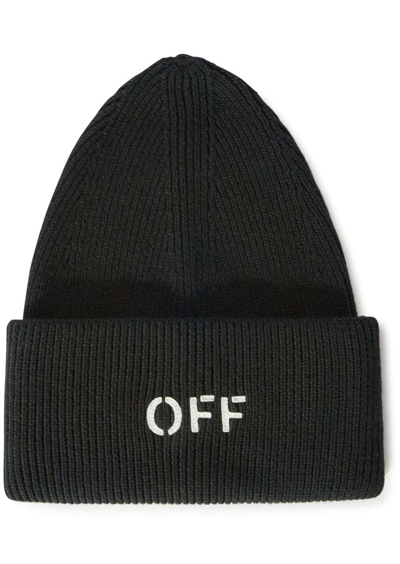 Off-White Off stamp knit beanie