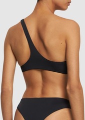 Off-White Off Stamp Lycra One Shoulder Bikini Set