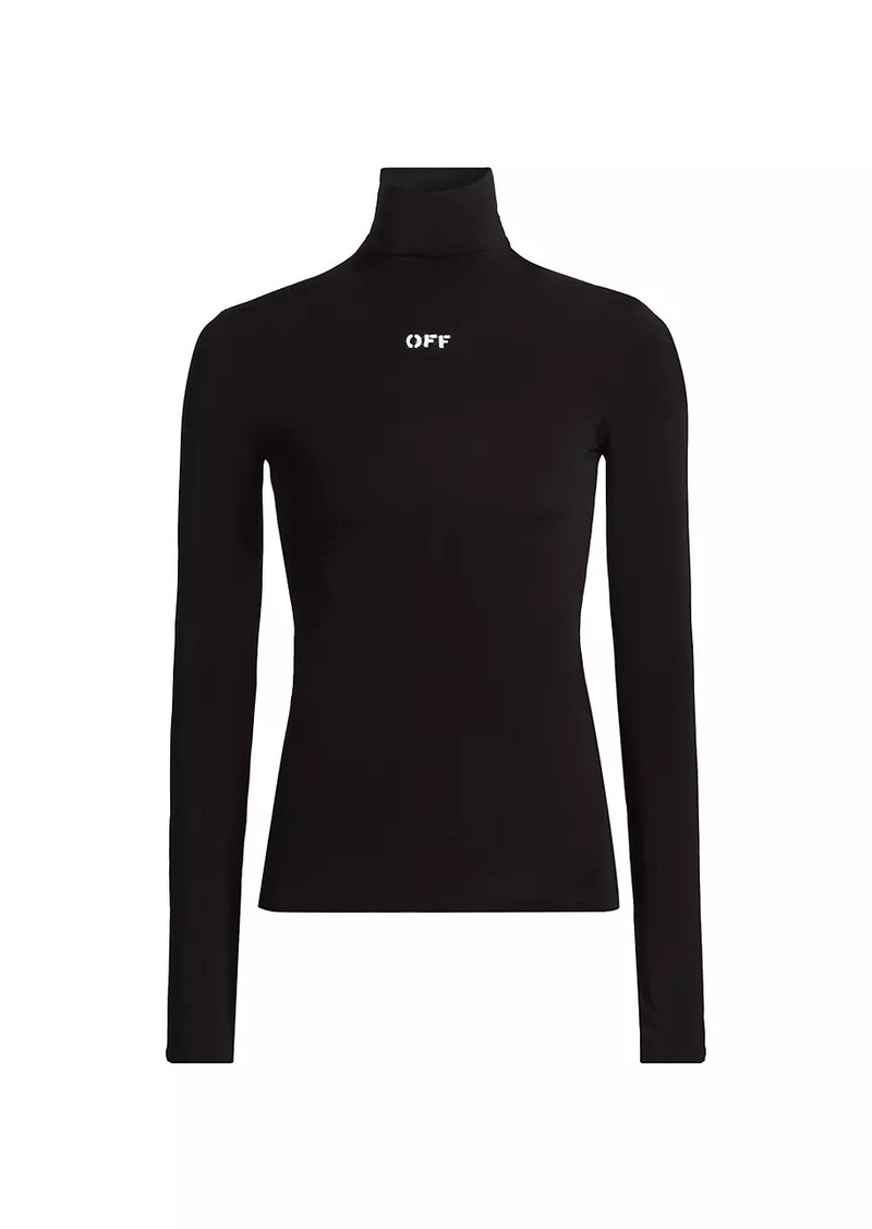 Off-White Off-Stamp Second-Skin Turtleneck Top