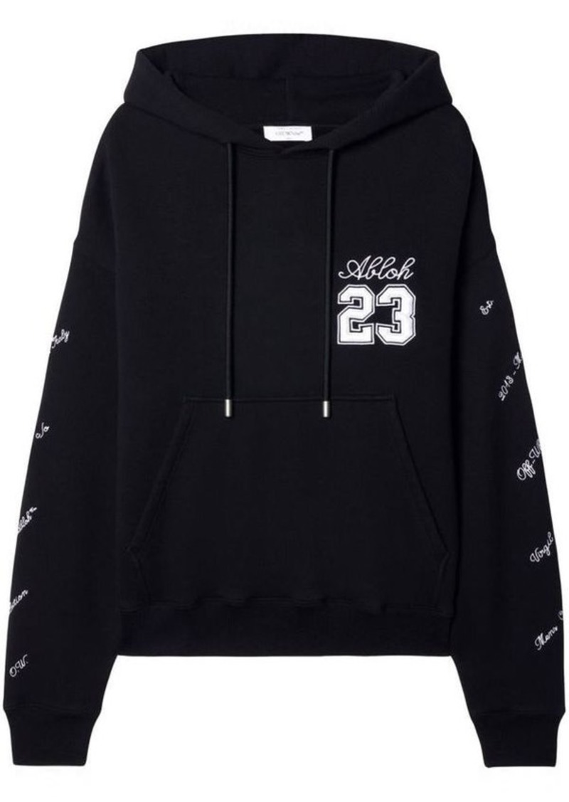 OFF-WHITE 23 Skate logo-embroidered hoodie