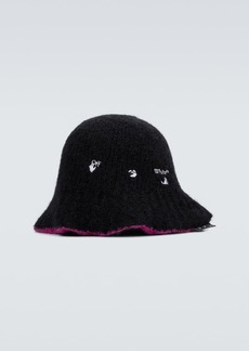 Off-White Alpaca and mohair bucket hat