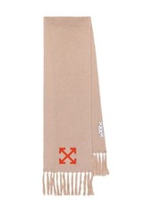 OFF-WHITE Arrow Logo Ribbed Scarf