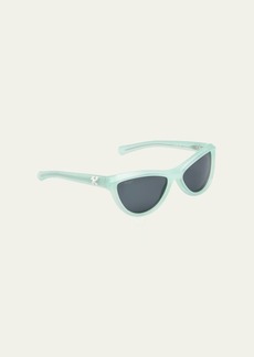 Off-White Atlanta Teal Acetate Cat-Eye Sunglasses