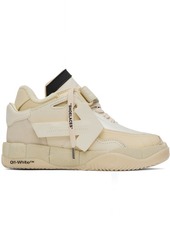 Off-White Beige Puzzle Couture Sneakers