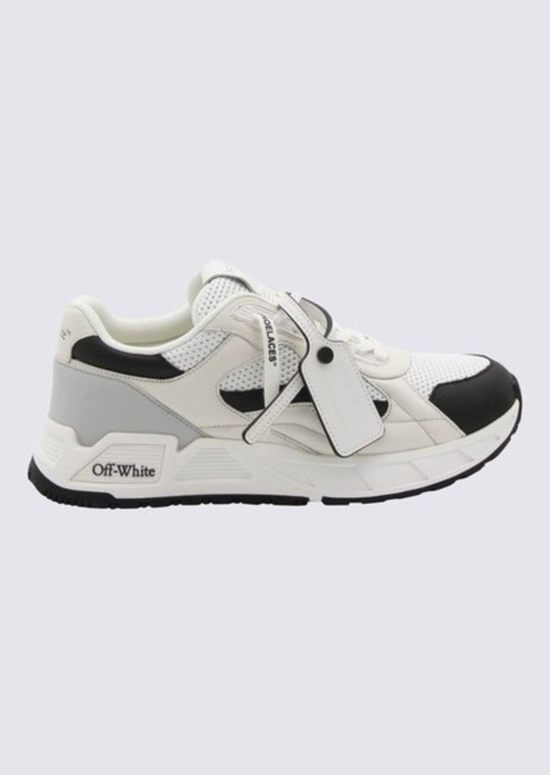 OFF-WHITE BLACK AND WHITE KICK OFF SNEAKERS