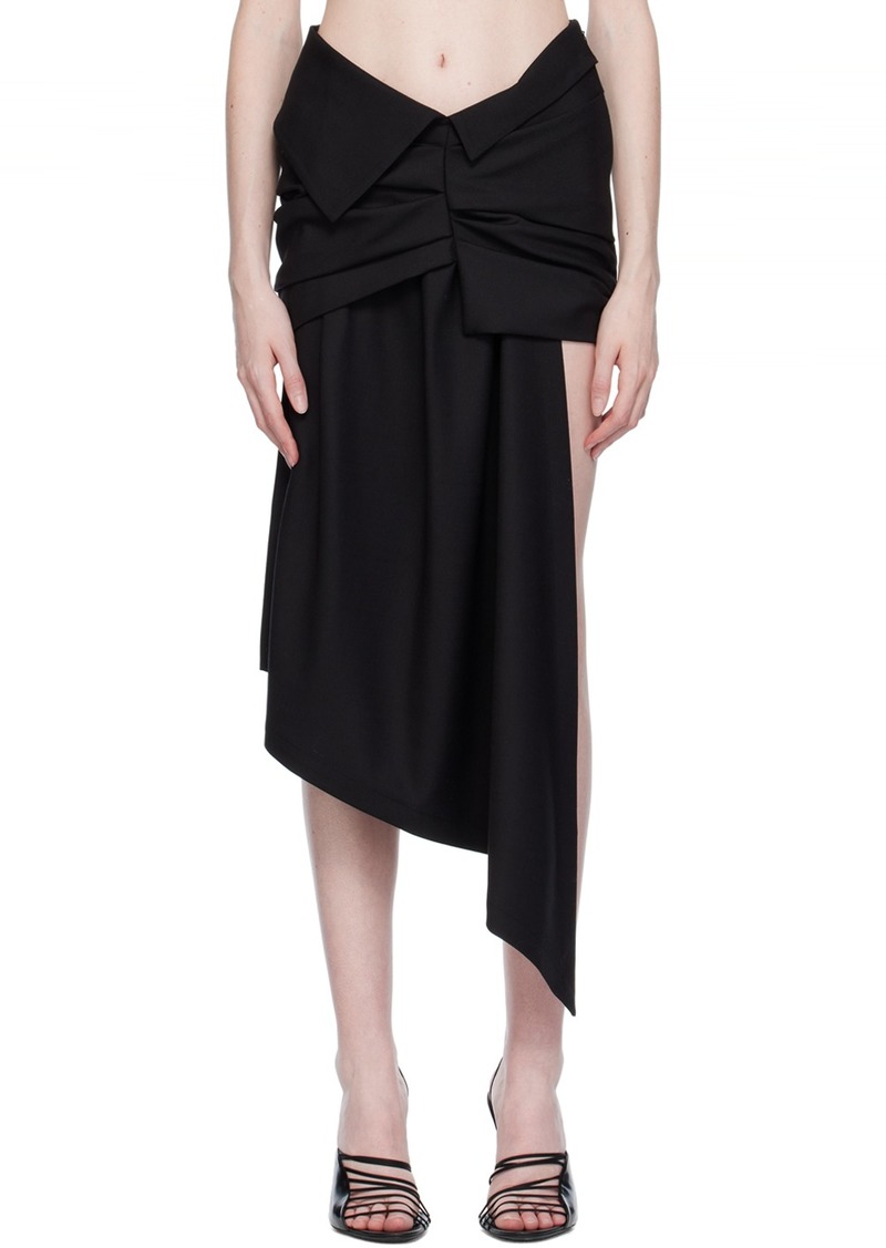Off-White Black Asymmetrical Miniskirt