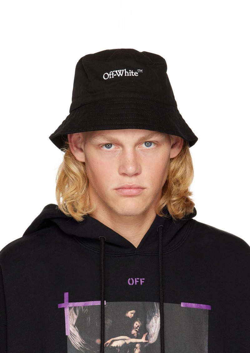 Off-White Black Bookish Bucket Hat