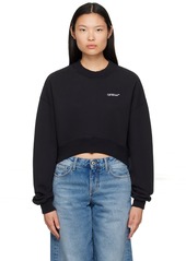 Off-White Black Cropped Sweatshirt