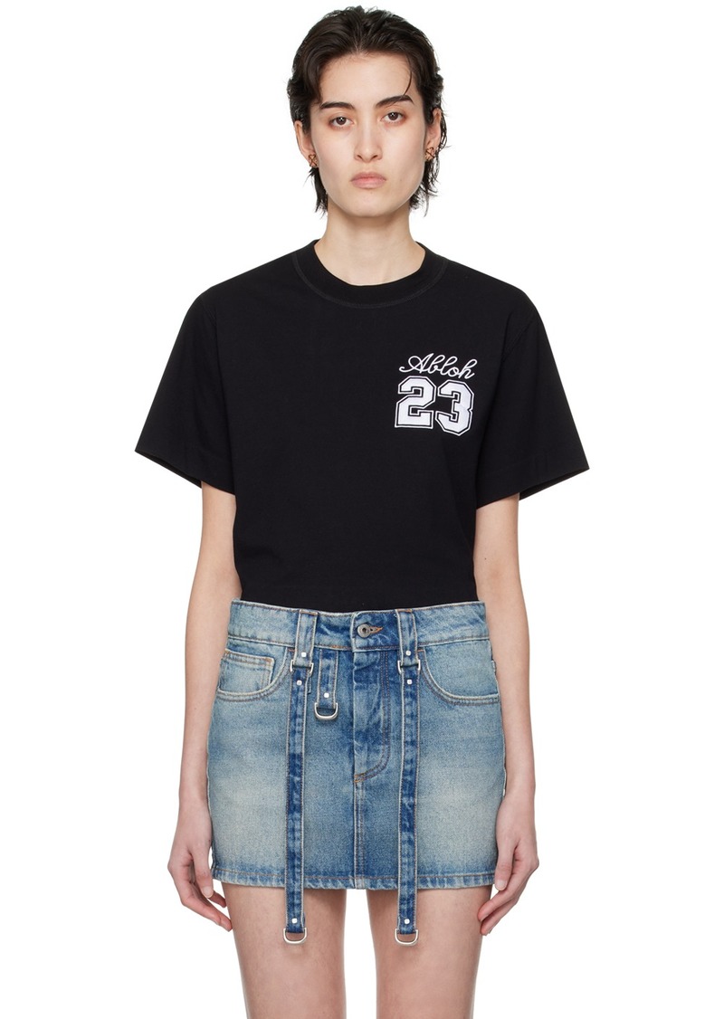 Off-White Black Cropped T-Shirt