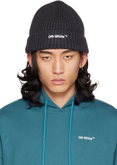 Off-White Black Helvet Beanie