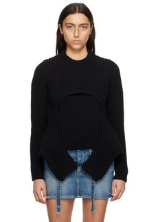 Off-White Black Meteor Cut Out Sweater