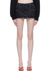 Off-White Black Motorcycle Miniskirt