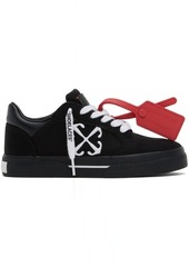 Off-White Black New Low Vulcanized Canvas Sneakers