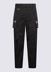 OFF-WHITE BLACK NYLON BOOK ROUND CARGO PANTS