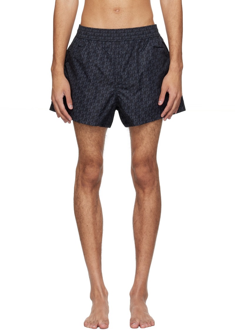 Off-White Black Off Ao Swim Shorts