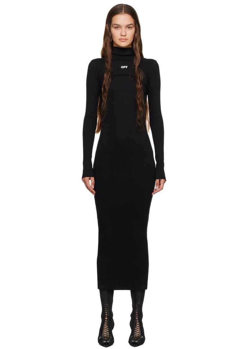 Off-White Black Off Stamp Maxi Dress