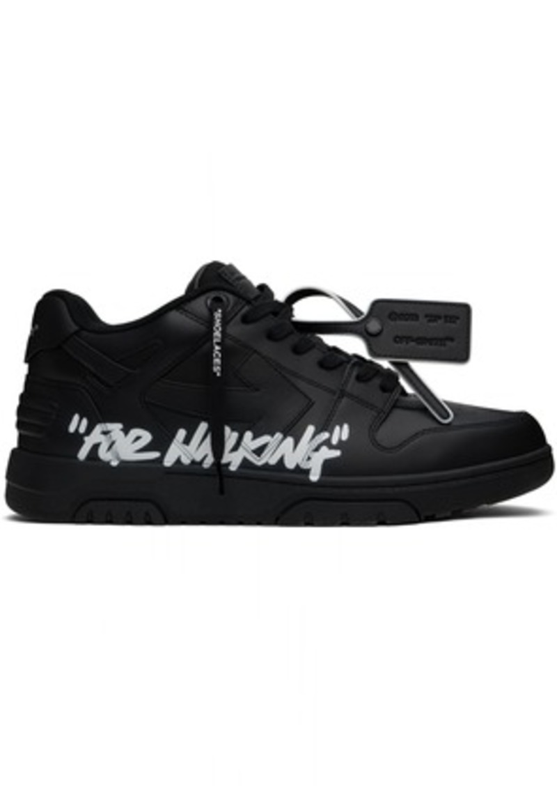 Off-White Black Out Of Office 'For Walking' Sneakers