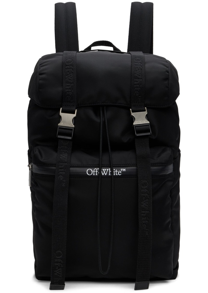 Off-White Black Outdoor Flap Backpack