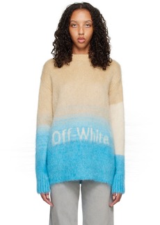 Off-White Blue Helvetica Sweater