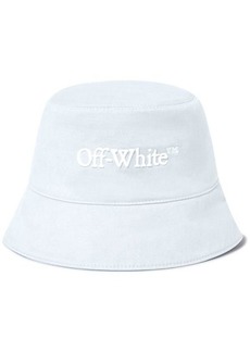 OFF-WHITE Bookish Drill-embroidery bucket hat