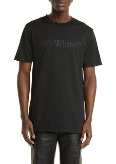 Off-White Bookish Logo Laundry Slim Fit Graphic T-Shirt