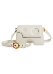 Off-White Burrow 22 Leather Shoulder Bag in Off White at Nordstrom