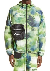 Off-White Camo Print Active Packable Hooded Jacket