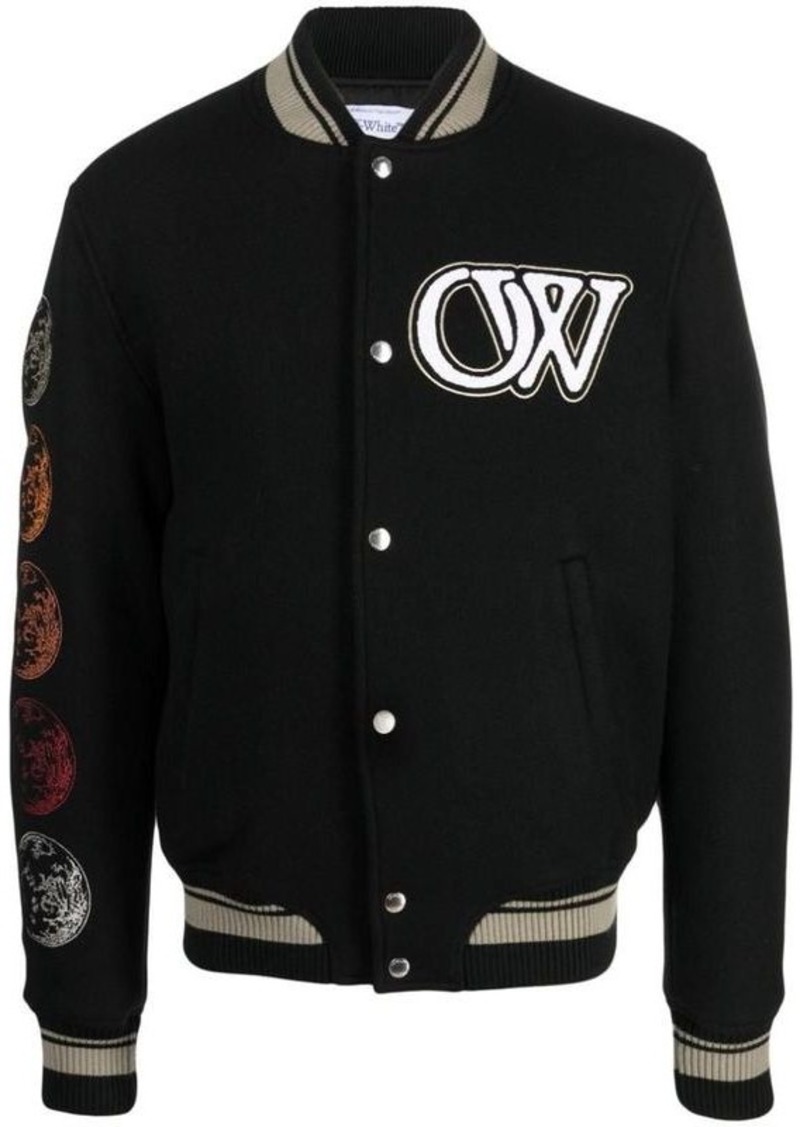 OFF-WHITE Wool blend bomber jacket