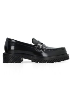 OFF-WHITE COMBAT LEATHER LOAFERS