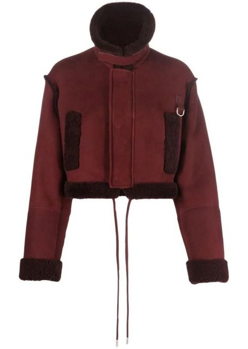 OFF-WHITE cropped shearling jacket
