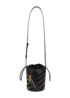 OFF-WHITE  CUT-OUT DIAG BUCKET BAG