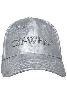 OFF-WHITE DENIM LOGO CAP