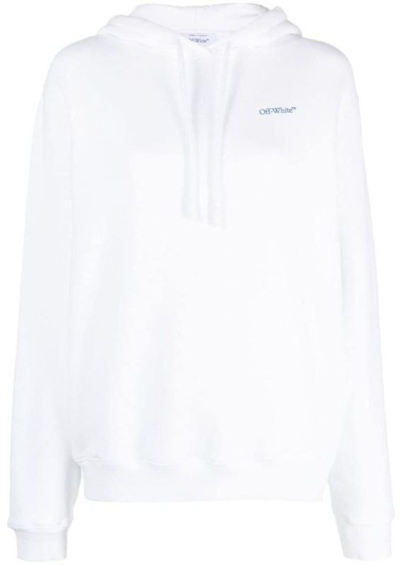 OFF-WHITE Diag Stripe-print cotton hoodie