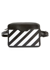 Off-White Diagonal Stripe Camera Belt Bag in Black White at Nordstrom
