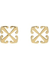 Off-White Gold Mini Arrow Earrings