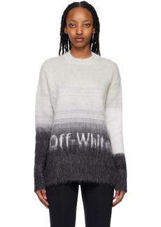 Off-White Gray Helvetica Sweater