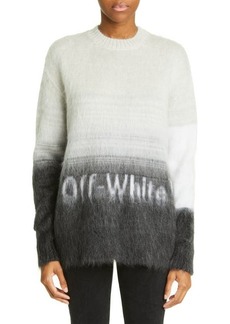 Off-White Helvetica Logo Mohair Blend Sweater