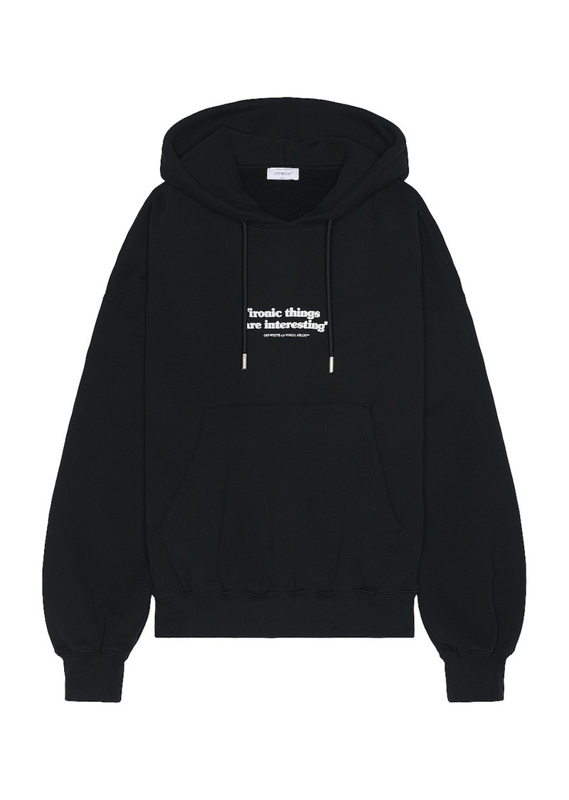 OFF-WHITE Ironic Quote Over Hoodie