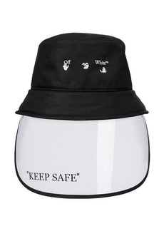 OFF-WHITE Keep Safe Logo Visor Bucket Hat