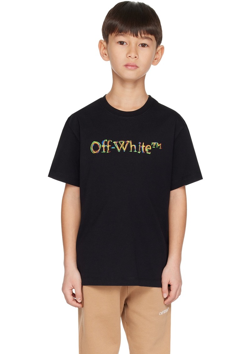 Off-White Kids Black Sketch T-Shirt