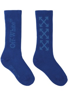 Off-White Kids Blue Arrow Socks