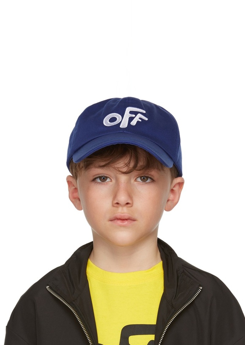 Off-White Kids Blue Stamp Baseball Cap