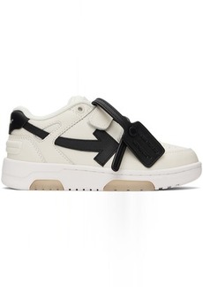 Off-White Kids Off-White & Black Out Of Office Straps Sneakers