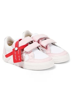 Off-White Kids Vulcanized leather-trimmed sneakers