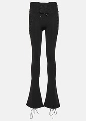Off-White Laced cutout flared pants