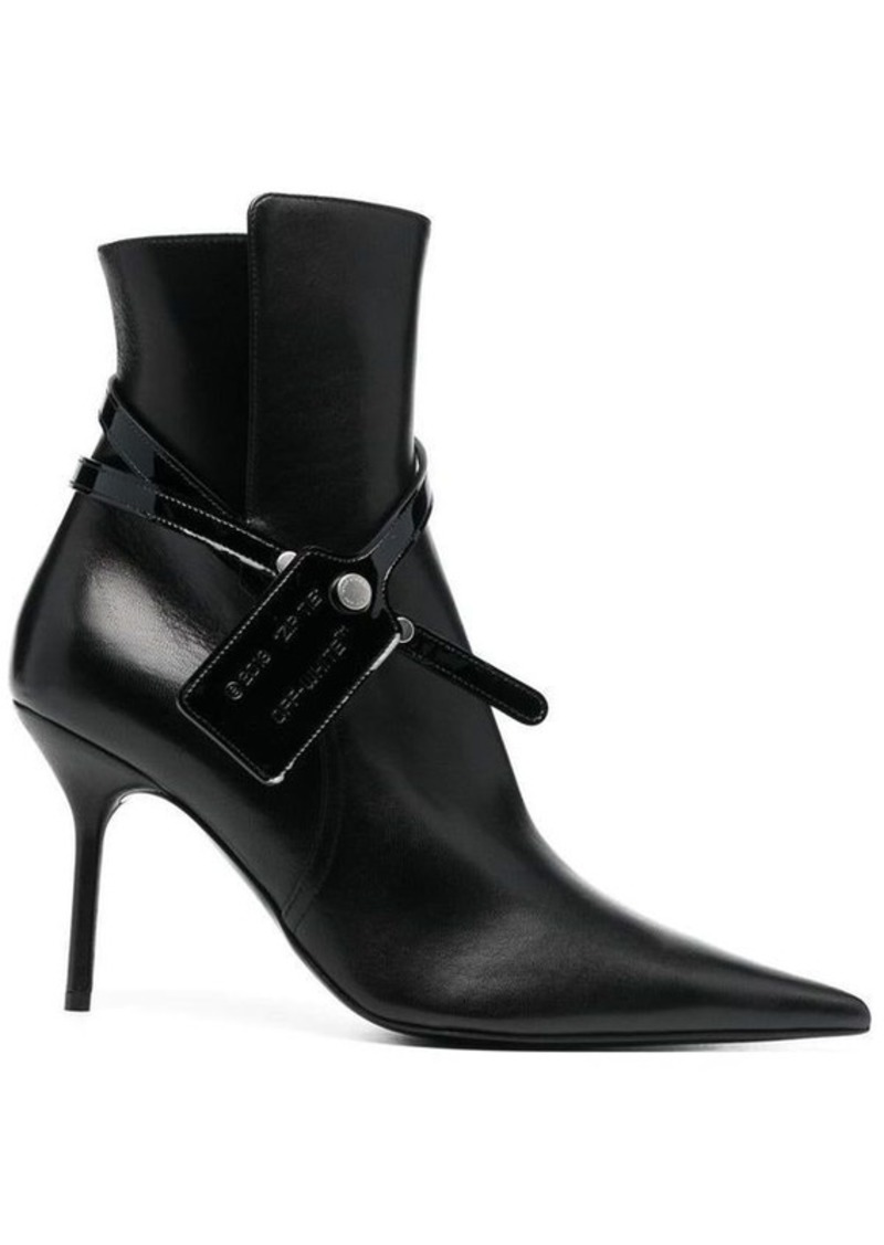 OFF-WHITE Leather ankle boots